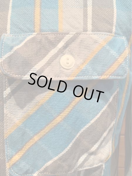 画像3: JELADOジェラード Unionworkers Shirts(ユニオンワーカーズシャツ) ショート丈オールドブルー (3)