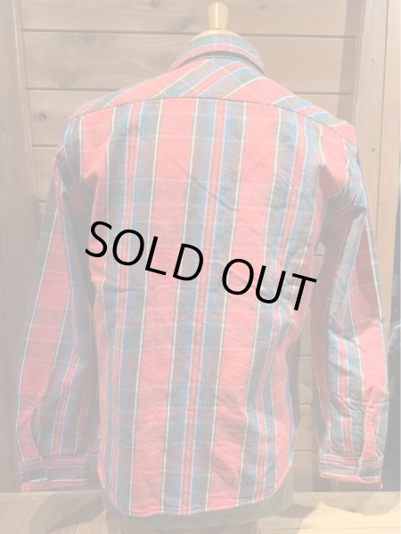 画像2: JELADOジェラード Unionworkers Shirts(ユニオンワーカーズシャツ) ショート丈 インディゴ  (2)