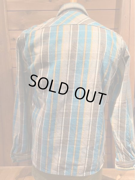 画像2: JELADOジェラード Unionworkers Shirts(ユニオンワーカーズシャツ) ショート丈オールドブルー (2)