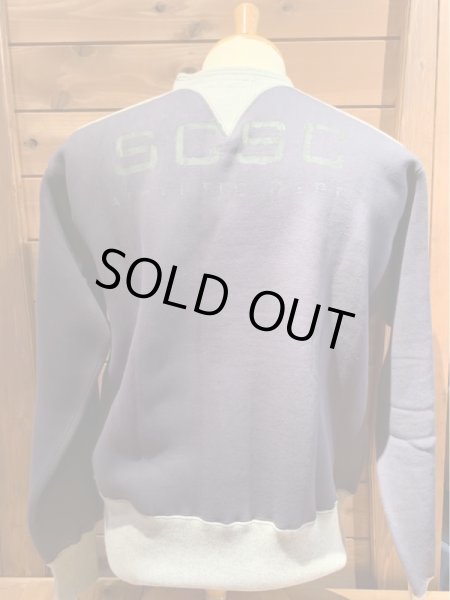 画像2: "JOHN GLUCKOW" 2016 A/W ARMY/NAVY BOXING MATCH Club Sweatshirt(ステンシルカスタム) ネイビー  (2)