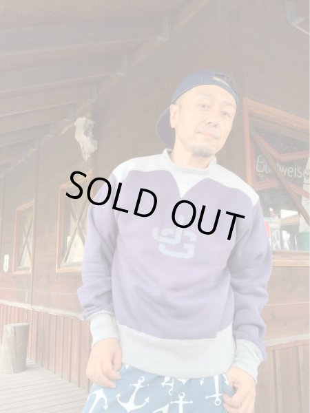 画像7: "JOHN GLUCKOW" 2016 A/W ARMY/NAVY BOXING MATCH Club Sweatshirt(ステンシルカスタム) ネイビー  (7)