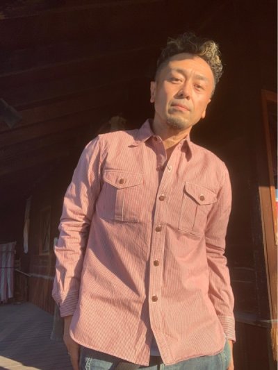 画像1: JELADO ジェラード Pressman Shirt(プレスマンシャツ) オールドレッド 