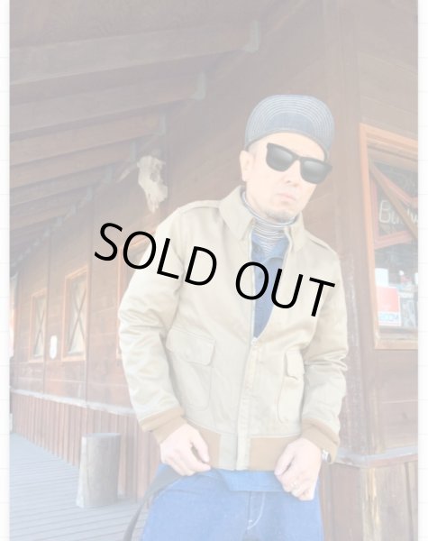 画像12: JOHN GLUCKOW ジョン.グラッコー "Headhunters"Cotton Pique A-2 カーキ  (12)