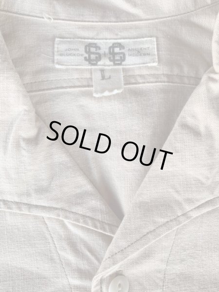 画像3:  (JOHN GLUCKOW)2019 S/S  Professor's Shirts(プロフェッサーシャツ) ベージュ  (3)