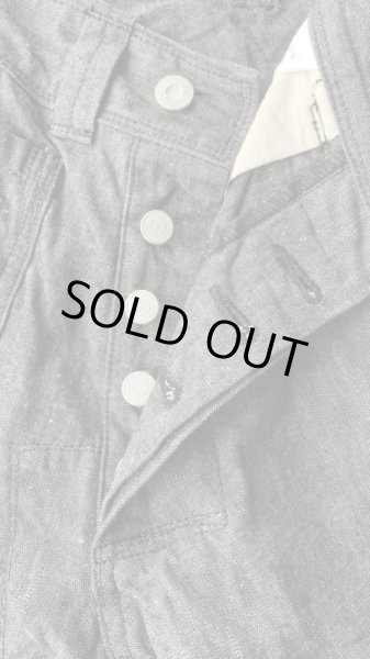 画像4: JOHN GLUCKOW Net Maker's Trousers ネットメーカーズ トラウザーズ ブラックシャンブレー (4)