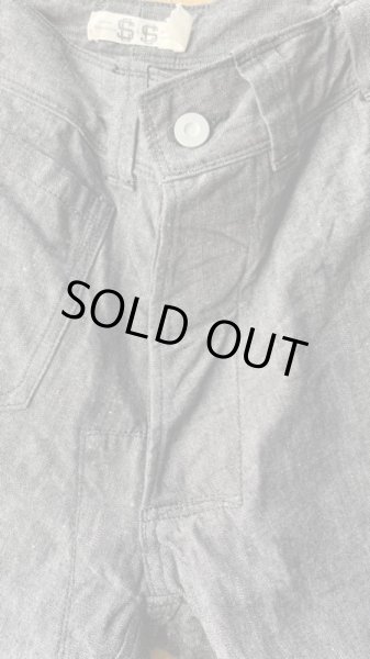 画像3: JOHN GLUCKOW Net Maker's Trousers ネットメーカーズ トラウザーズ ブラックシャンブレー (3)