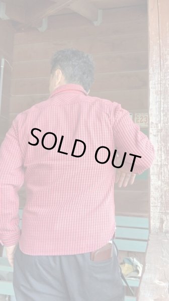 画像8: JELADOジェラード Unionworkers Shirts(ユニオンワーカーズシャツ) ショート丈 オールドレッド (8)