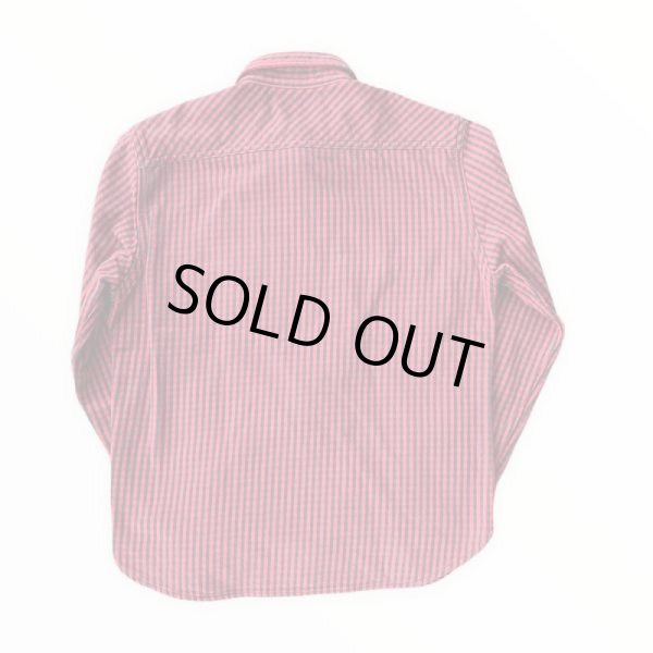 画像2: JELADOジェラード Unionworkers Shirts(ユニオンワーカーズシャツ) ショート丈 オールドレッド (2)