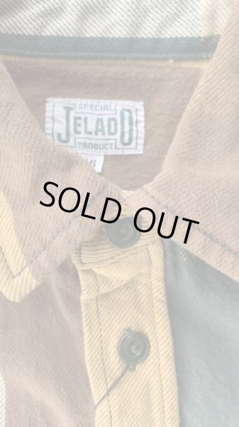 画像3: JELADOジェラード Unionworkers Shirts(ユニオンワーカーズシャツ) ショート丈 パンプキン (3)