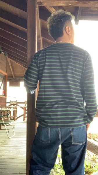 画像7: JELADO ジェラードMalibe  マリブ ボーダーTEE NAVY/FOREST GREEN (7)