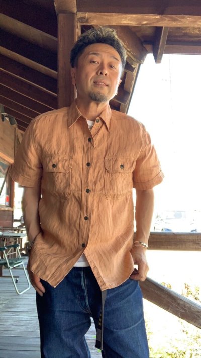 画像1: JELADO ジェラード Union workers Shirt S/S　ユニオンワーカーズシャツ　Nuts