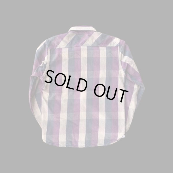 画像2: JELADOジェラード 2022Unionworkers Shirts(ユニオンワーカーズシャツ) ショート丈 グレープ (2)