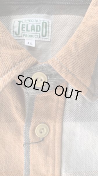 画像3: JELADOジェラード 2022Unionworkers Shirts(ユニオンワーカーズシャツ) ショート丈 キャラメル (3)