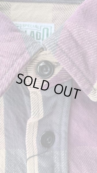 画像3: JELADOジェラード 2022Unionworkers Shirts(ユニオンワーカーズシャツ) ショート丈 グレープ (3)