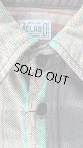 画像3: JELADOジェラード 2022Unionworkers Shirts(ユニオンワーカーズシャツ) ショート丈 チョコミント (3)