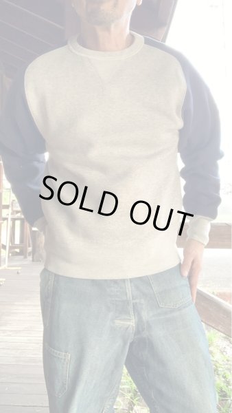 画像8: JELADO ジェラード Champs Sweat 2Tone  ソルト&ペッパー・オールドネイビー (8)