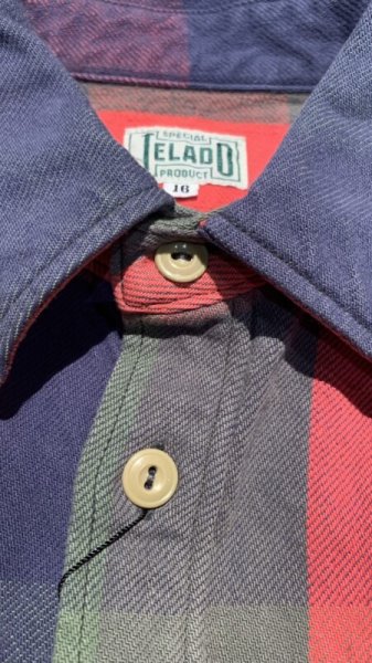 画像3: JELADOジェラード Unionworkers Shirts(ユニオンワーカーズシャツ) ショート丈  ウォーターメロン (3)