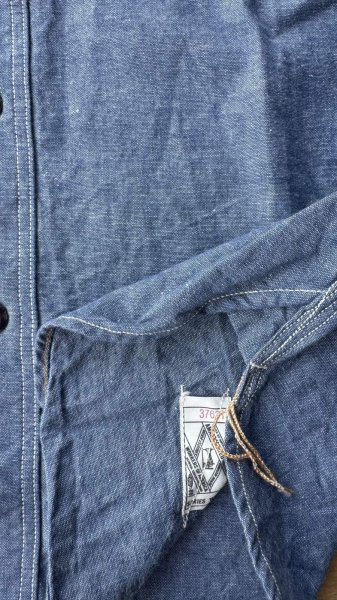画像7: JELADOジェラード Unionworkers Shirts(ユニオンワーカーズシャツ) ショートスリーブ　INDIGO (7)