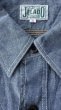 画像4: JELADOジェラード Unionworkers Shirts(ユニオンワーカーズシャツ) ショートスリーブ　INDIGO (4)