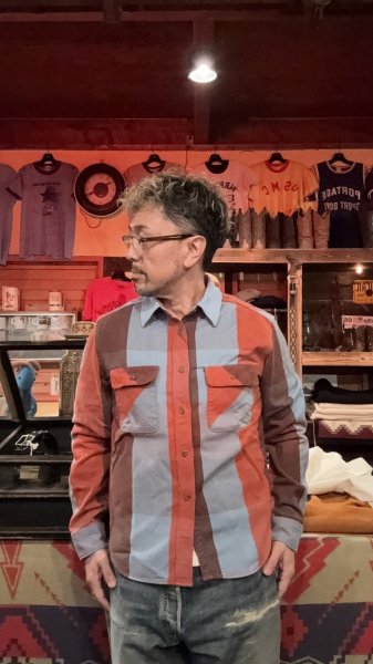 画像8: JELADOジェラード Unionworkers Shirts(ユニオンワーカーズシャツ) ショート丈 アプリコット  (8)