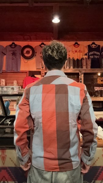 画像9: JELADOジェラード Unionworkers Shirts(ユニオンワーカーズシャツ) ショート丈 アプリコット  (9)