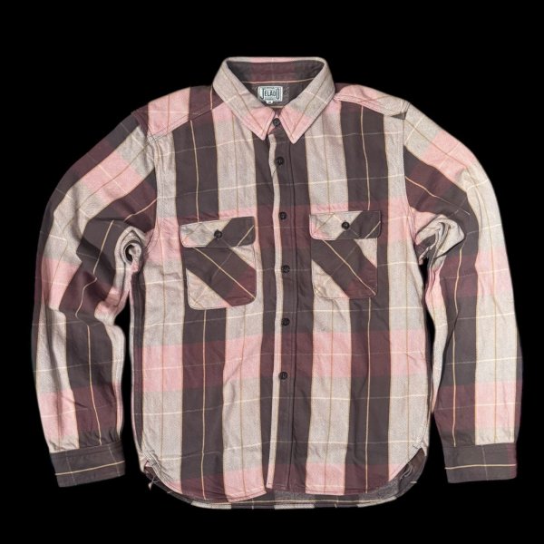 画像1: JELADOジェラード Unionworkers Shirts(ユニオンワーカーズシャツ) ショート丈 ライチ (1)