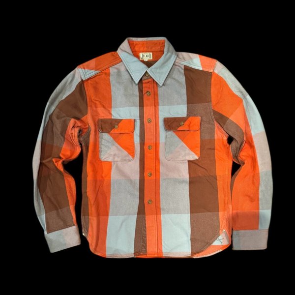 画像1: JELADOジェラード Unionworkers Shirts(ユニオンワーカーズシャツ) ショート丈 アプリコット  (1)