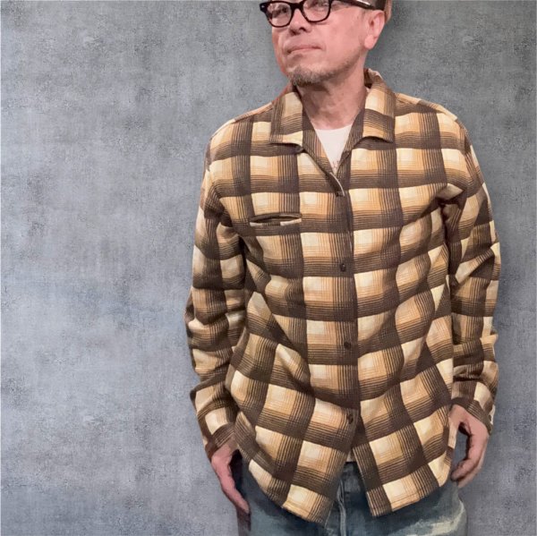 画像1: JELADO ジェラードL/S Vincent Shirt  ヴィンセントシャツ  Banana (1)