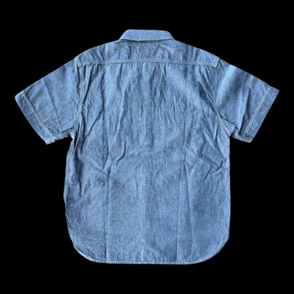 画像3: JELADOジェラード Unionworkers Shirts(ユニオンワーカーズシャツ) ショートスリーブ　INDIGO (3)