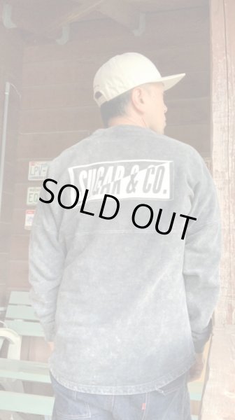画像7: Sugar & Co. Bleach Drop Sweat シュガーアンドカンパニー 硫化染 ドロップスウェット  (7)