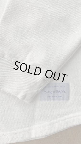 画像4: Sugar & Co.  Drop Sweat シュガーアンドカンパニー 別注MASOCHIST  ドロップスウェット  ホワイト (4)