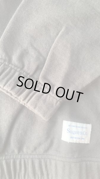 画像6: Sugar & Co. Bleach Drop Sweat シュガーアンドカンパニー  team sweat (ハーフジップスウェット）ブラック (6)