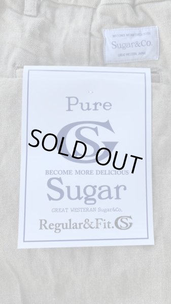 画像4: Sugar & Co.シュガーアンドカンパニー ダディーズ パンツRegular&Fit  BEIGE ベージュ (4)