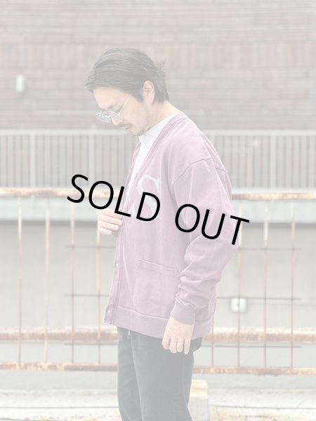 画像4: Sugar & Co.  シュガーアンドカンパニー washable max  cardigan  BURGUNDY バーガンディー (4)