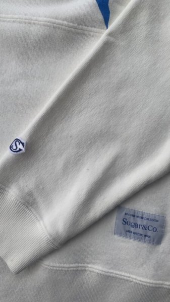 画像4: Sugar & Co. BOX  Sweat シュガーアンドカンパニーボックス スウェット アーチロゴ  WHITE (4)