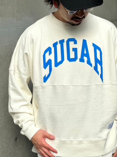 画像6: Sugar & Co. BOX  Sweat シュガーアンドカンパニーボックス スウェット アーチロゴ  WHITE (6)