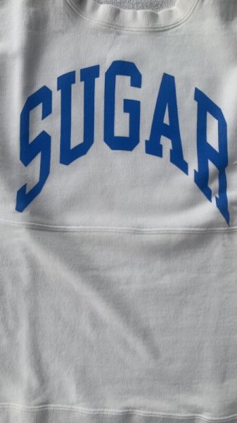 画像3: Sugar & Co. BOX  Sweat シュガーアンドカンパニーボックス スウェット アーチロゴ  WHITE (3)