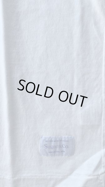 画像4: Sugar & Co. Bleach Drop Sweat シュガーアンドカンパニー dorop tee  ドロップTシャツWHITE (4)