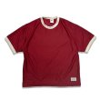 画像1: Sugar&Co シュガーアンドコー　Drop mesh ringer tee  ドロップメッシュリンガーTシャツ (1)