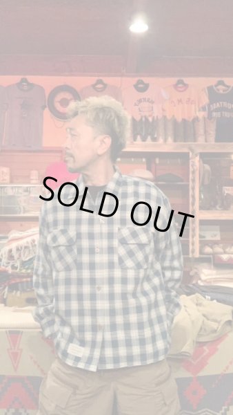 画像7: Sugar&Co  シュガーアンドコー check board shirt チェックボードシャツ ブルー (7)