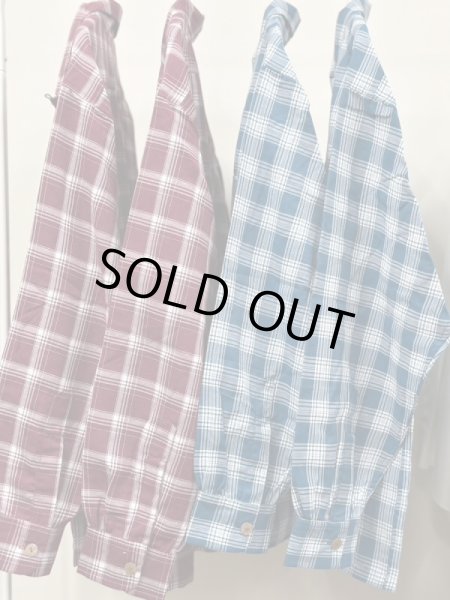 画像5: Sugar&Co  シュガーアンドコー check board shirt チェックボードシャツ ブルー (5)