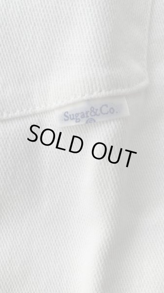 画像7: Sugar&Co   (シュガーアンドコー)handsome shirt White twill ハンサムシャツ ホワイトツイル (7)