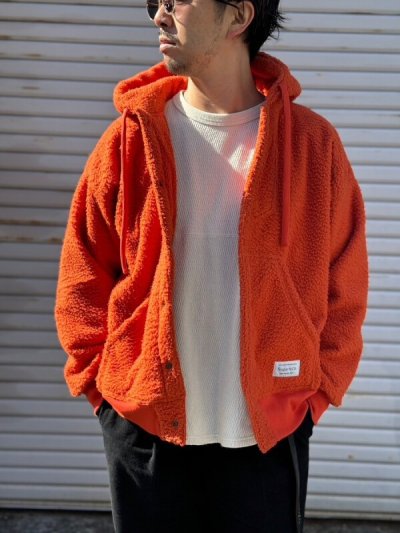 画像1: Sugar & Co.  シュガーアンドカンパニー storm fleece baja foodie  　ORANGE