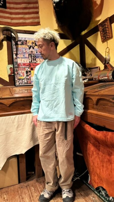 画像1: Sugar & Co.  シュガーアンドカンパニー drop L/S TEE  L.BLUE