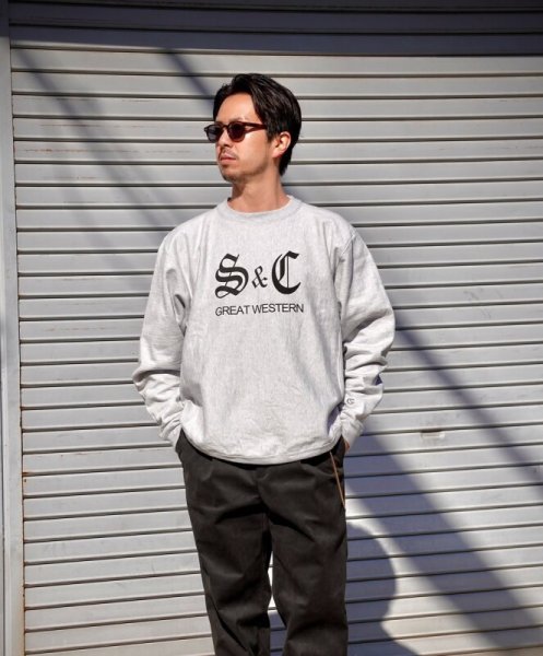 画像13: Sugar & Co.  Drop Sweat シュガーアンドカンパニー   reverse sweat ブラック    H.ホワイト (13)