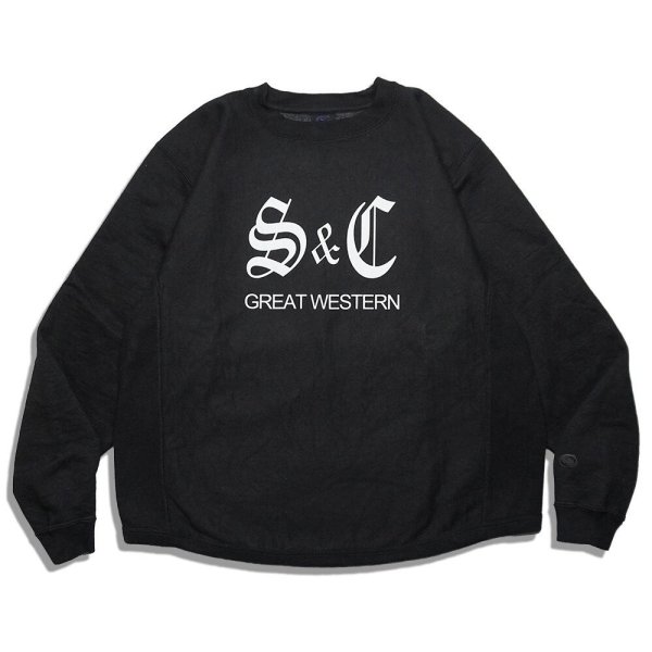 画像4: Sugar & Co.  Drop Sweat シュガーアンドカンパニー   reverse sweat ブラック    H.ホワイト (4)