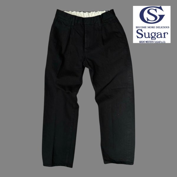 画像1: Sugar & Co.シュガーアンドカンパニー gentle pants BLACK DENIM (1)