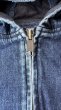 画像4: Sugar&Co   (シュガーアンドコー）Denim Windproof Hoodie  (worker's  wash) (4)