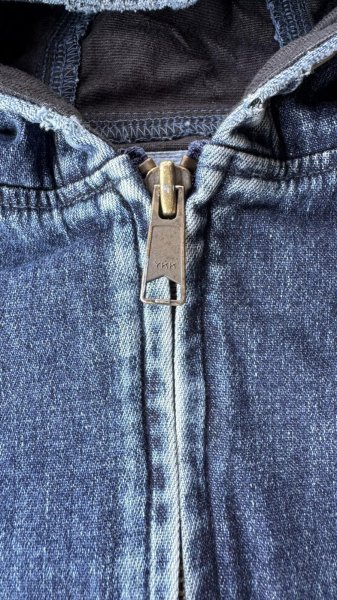 画像4: Sugar&Co   (シュガーアンドコー）Denim Windproof Hoodie  (worker's  wash) (4)