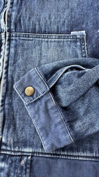 画像7: Sugar&Co   (シュガーアンドコー）Denim Windproof Hoodie  (worker's  wash) (7)